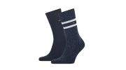 PACK DE 2 PAIRES DE CHAUSSETTES A RAYURE MARINE - TOMMY