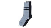 PACK DE 2 PAIRES DE CHAUSSETTES A RAYURE BLEUES CLAIR - TOMMY