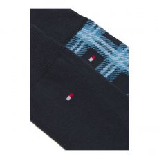 PACK DE 2 PAIRES DE CHAUSSETTES A CARREAUX BLEUS - TOMMY HILFIGER