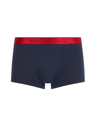 COFFRET DEUX BOXERS MARINE/ROUGE + UNE POCHETTE - EMPORIO ARMANI