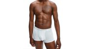 PACK DE 3 BOXERS SHORTY COTON EXTENSIBLE BLANC/GRIS/NOIR - CALVIN KLEIN