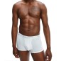 PACK DE 3 BOXERS SHORTY COTON EXTENSIBLE BLANC/GRIS/NOIR - CALVIN KLEIN