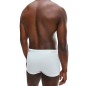 PACK DE 3 BOXERS SHORTY COTON EXTENSIBLE BLANC/GRIS/NOIR - CALVIN KLEIN