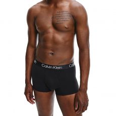 PACK DE 3 BOXERS SHORTY COTON EXTENSIBLE BLANC/GRIS/NOIR - CALVIN KLEIN