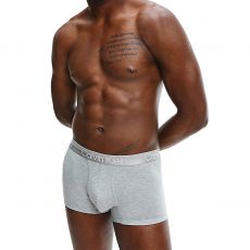 PACK DE 3 BOXERS SHORTY COTON EXTENSIBLE BLANC/GRIS/NOIR - CALVIN KLEIN