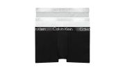 PACK DE 3 BOXERS SHORTY COTON EXTENSIBLE BLANC/GRIS/NOIR - CALVIN KLEIN