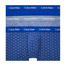 PACK DE 3 BOXERS SHORTY COTON STRETCH BLEU - CALVIN KLEIN