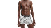 BOXER LOGO PRINT GRIS CHINE ET NOIR NB2216A - CALVIN KLEIN 