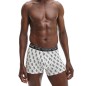 BOXER LOGO PRINT GRIS CHINE ET NOIR NB2216A - CALVIN KLEIN 