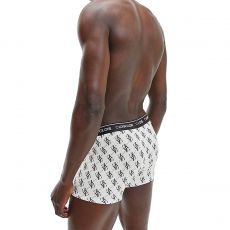 BOXER LOGO PRINT GRIS CHINE ET NOIR NB2216A - CALVIN KLEIN 