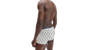 BOXER LOGO PRINT GRIS CHINE ET NOIR NB2216A - CALVIN KLEIN 