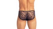 SLIP TRANSPARENT EN TULLE BRODE MARINE - POISON IVY - L'HOMME INVISIBLE