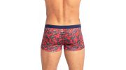 BOXER RAYURES TRANSPARENTES IMPRIME ROUGE - FIORI REALE - L'HOMME INVISIBLE