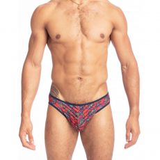 SLIP A RAYURES TRANSPARENTES ROUGE - FIORI REALE - L'HOMME INVISIBLE