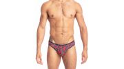 SLIP A RAYURES TRANSPARENTES ROUGE - FIORI REALE - L'HOMME INVISIBLE
