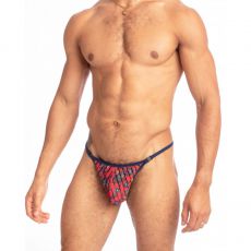STRING STRIPTEASE ROUGE - FIORI REALE - L'HOMME INVISIBLE