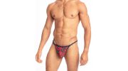 STRING STRIPTEASE ROUGE - FIORI REALE - L'HOMME INVISIBLE