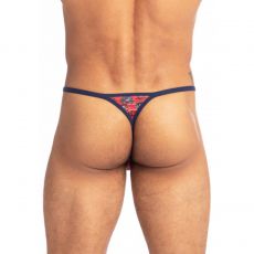 STRING STRIPTEASE ROUGE - FIORI REALE - L'HOMME INVISIBLE