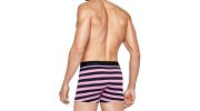 BOXER A RAYURES ROSE ET NOIR - E201E41 - EDEN PARK