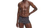 BOXER LOGO PRINT NOIR ET BLANC 000NB2225A - CALVIN KLEIN 