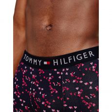 BOXER MOTIF COEUR ORGANIC COTTON ROSE ET MARINE M01831 - TOMMY HILFIGER
