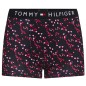BOXER MOTIF COEUR ORGANIC COTTON ROSE ET MARINE M01831 - TOMMY HILFIGER