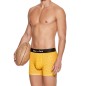 PACK DE DEUX BOXERS JAUNE ET NOIR EN COTON STRETCH - E659G52 - EDEN PARK