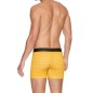 PACK DE DEUX BOXERS JAUNE ET NOIR EN COTON STRETCH - E659G52 - EDEN PARK