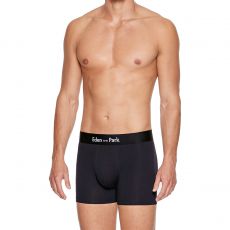 PACK DE DEUX BOXERS JAUNE ET NOIR EN COTON STRETCH - E659G52 - EDEN PARK