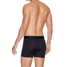 PACK DE DEUX BOXERS JAUNE ET NOIR EN COTON STRETCH - E659G52 - EDEN PARK