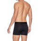 PACK DE DEUX BOXERS JAUNE ET NOIR EN COTON STRETCH - E659G52 - EDEN PARK