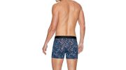 BOXER BLEU A MOTIF FLEURI EN COTON - E644G78 - EDEN PARK