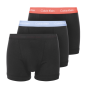 PACK DE 3 BOXERS SHORTY COTON STRETCH NOIR - U2662G - CALVIN KLEIN