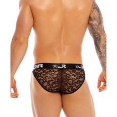 SLIP ROMANCE DENTELLE NOIR 1380 - JOR