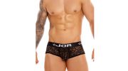 BOXER NOIR A DENTELLE 1378 - JOR