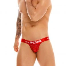 SLIP BIKINI ROMANCE DENTELLE ROUGE 1380 - JOR