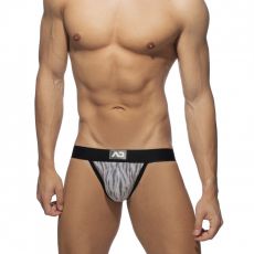 JOCK STRAP TIGER PRINT GRIS AD975 - ADDICTED