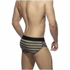 SLIP LEO STRIPE KAKI AD978 - ADDICTED