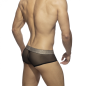 BOXER SNAKE TULLE TRANSPARENT NOIR AD1016 - ADDICTED