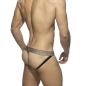 JOCK STRAP SNAKE TULLE TRANSPARENT NOIR AD1019 - ADDICTED