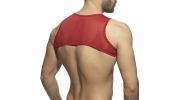 HARNESS MESH ZIP CROP TOP ROUGE AD998 - ADDICTED