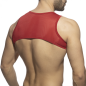 HARNESS MESH ZIP CROP TOP ROUGE AD998 - ADDICTED HARNESS MESH ZIP CROP TOP ROUGE AD998 - ADDICTED