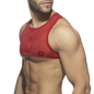 HARNESS MESH ZIP CROP TOP ROUGE AD998 - ADDICTED HARNESS MESH ZIP CROP TOP ROUGE AD998 - ADDICTED