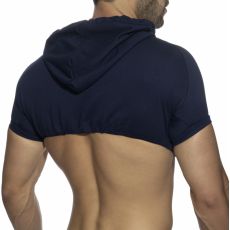 HOODY CROP TOP MARINE AD1000 - ADDICTED