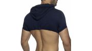 HOODY CROP TOP MARINE AD1000 - ADDICTED