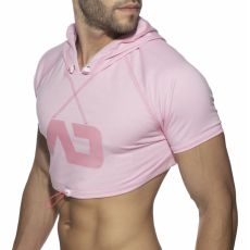 HOODY CROP TOP ROSE AD1000 - ADDICTED