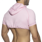 HOODY CROP TOP ROSE AD1000 - ADDICTED HOODY CROP TOP ROSE AD1000 - ADDICTED