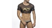 CROP TOP EN TULLE NOIR AD1021 - ADDICTED