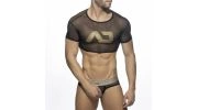 CROP TOP EN TULLE NOIR AD1021 - ADDICTED
