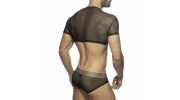 CROP TOP EN TULLE NOIR AD1021 - ADDICTED